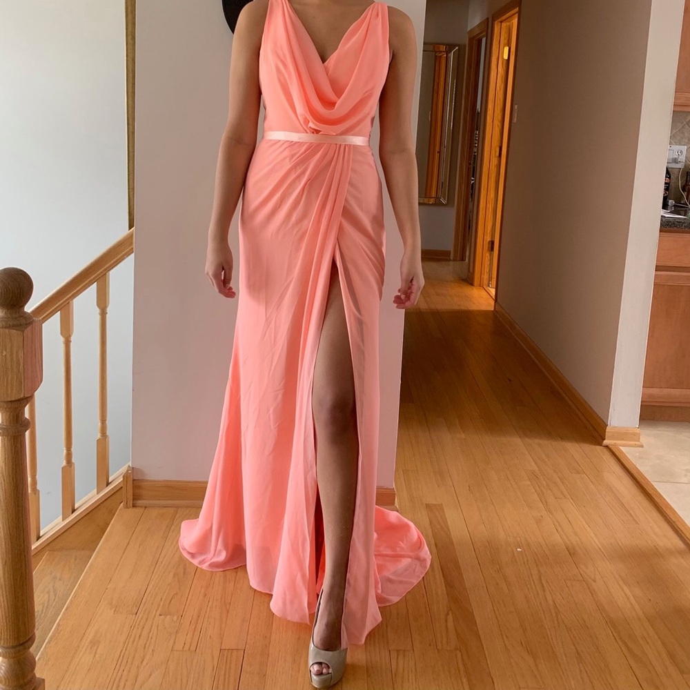 Size 8 Salmon Bridesmaid Dress